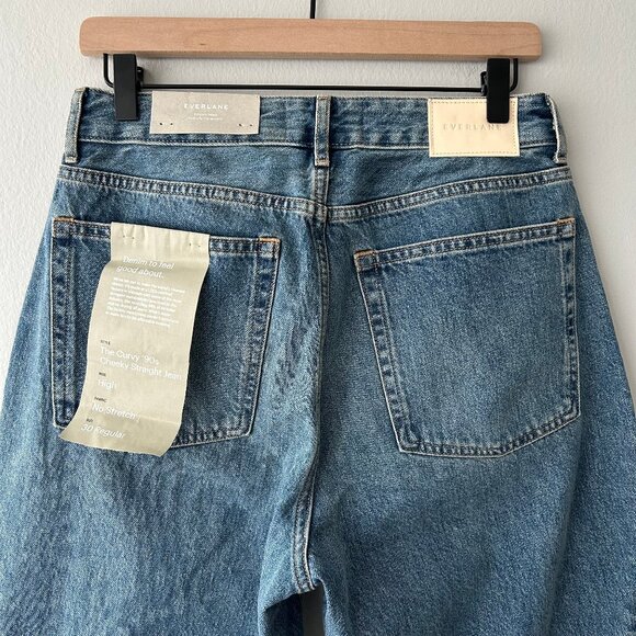 NWT Madewell The Curvy 90's Cheeky Straight Jean Light Wash Denim Size 30 Womens - Picture 6 of 12